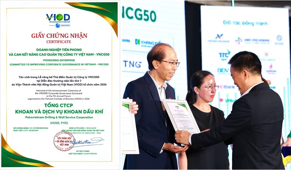 Phó Tổng giám đốc Đỗ Danh Rạng nhận Giấy chứng nhận Doanh nghiệp tiên phong và cam kết nâng cao quản trị công ty Việt Nam – VNCG50 Phó Tổng giám đốc Đỗ Danh Rạng nhận Giấy chứng nhận Doanh nghiệp tiên phong và cam kết nâng cao quản trị công ty Việt Nam – VNCG50