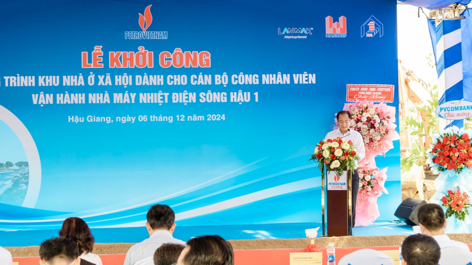 Khởi công và phát động thi đua Dự án Khu nhà ở xã hội cho CBNCV vận hành NMNĐ Sông Hậu