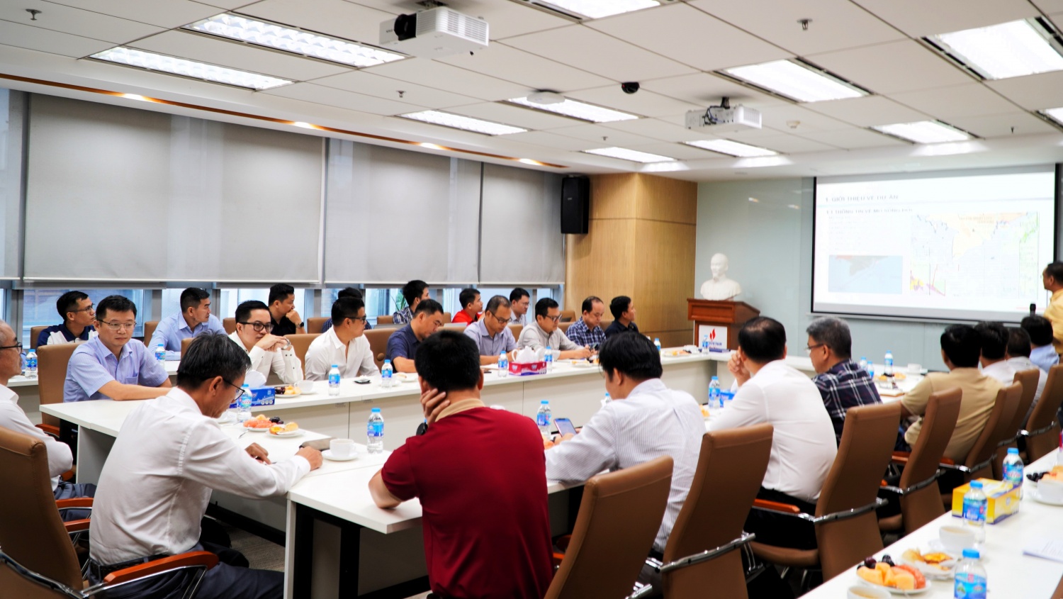 Toàn cảnh Lễ Kick-off Liên danh PVD – POS và PVEP-POC thực hiện Lễ Kick-off dự án hủy mỏ Sông Đốc
