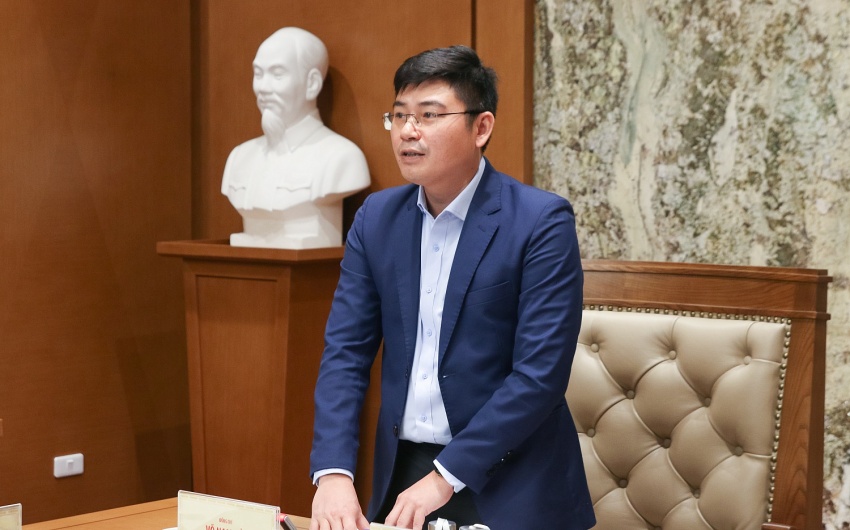 Đồng chí Võ Nam Hải phát biểu tại hội nghị Đồng chí Võ Nam Hải phát biểu tại hội nghị