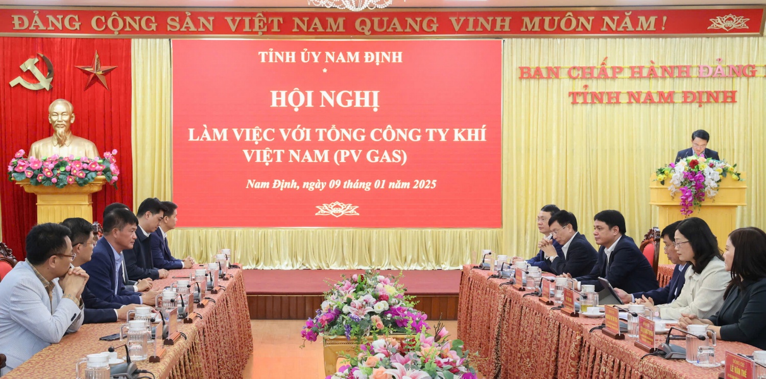 Buổi làm việc của lãnh đạo PV GAS tại Tỉnh ủy Nam Định Buổi làm việc của lãnh đạo PV GAS tại Tỉnh ủy Nam Định