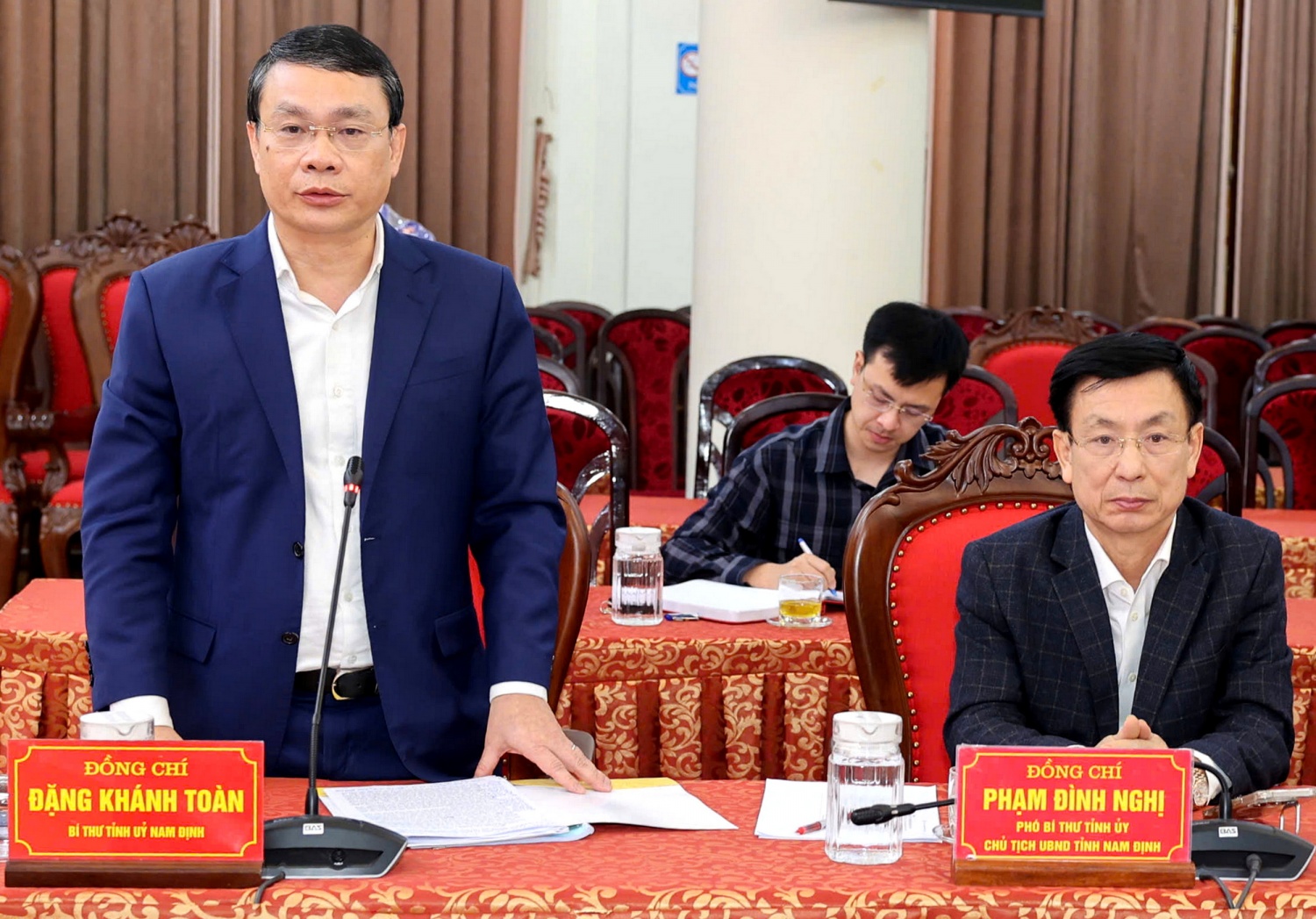 Bí thư Tỉnh ủy Nam Định Đặng Khánh Toàn khẳng định cam kết đồng hành, tạo mọi điều kiện thuận lợi và hỗ trợ tối đa để dự án Trung tâm Điện khí LNG sớm được triển khai hiệu quả Bí thư Tỉnh ủy Nam Định Đặng Khánh Toàn khẳng định cam kết đồng hành, tạo mọi điều kiện thuận lợi và hỗ trợ tối đa để dự án Trung tâm Điện khí LNG sớm được triển khai hiệu quả