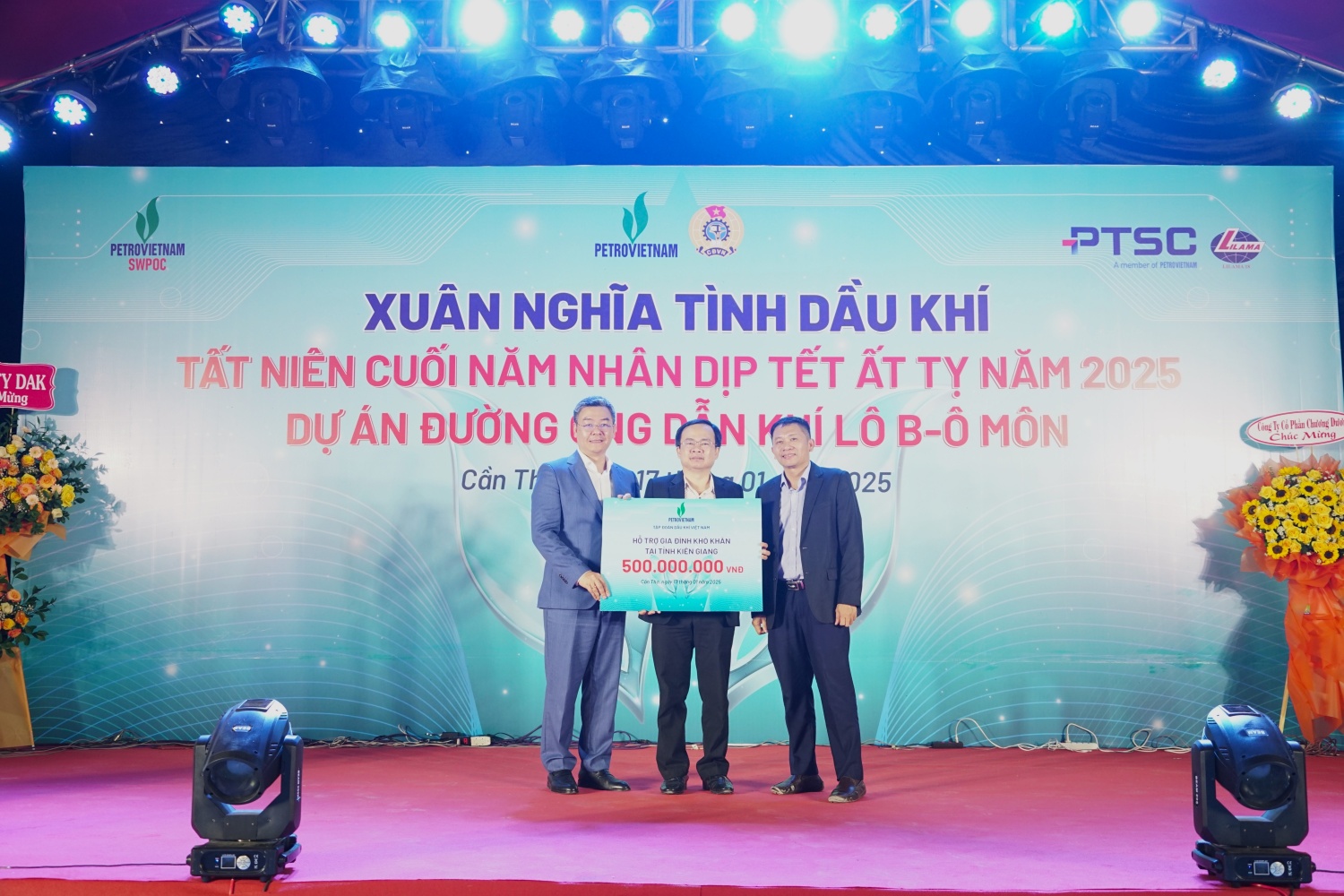 Ấm áp “Xuân Nghĩa Tình Dầu khí – Tết Ất Tỵ năm 2025” tại Dự án Đường ống Dẫn khí Lô B-Ô Môn Ấm áp “Xuân nghĩa tình Dầu khí” tại Dự án Đường ống dẫn khí Lô B-Ô Môn