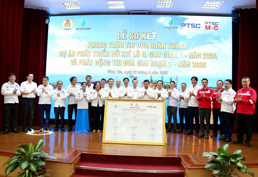 Dự án Phát triển Mỏ khí Lô B phát động thi đua giai đoạn 2 năm 2025 Dự án Phát triển Mỏ khí Lô B phát động thi đua giai đoạn 2 năm 2025