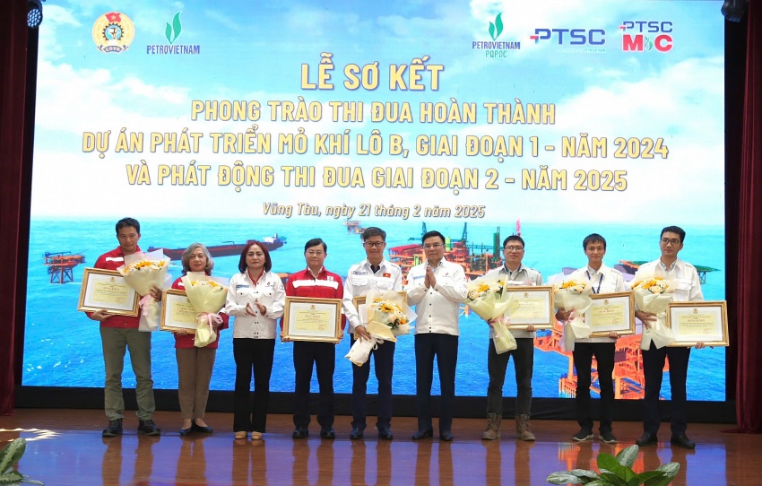 Dự án Phát triển Mỏ khí Lô B phát động thi đua giai đoạn 2 năm 2025 Dự án Phát triển Mỏ khí Lô B phát động thi đua giai đoạn 2 năm 2025