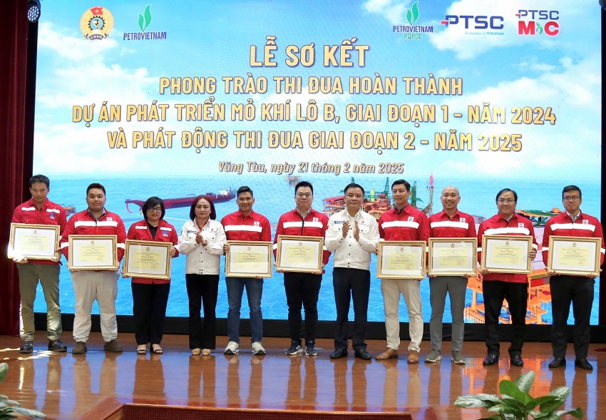 Dự án Phát triển Mỏ khí Lô B phát động thi đua giai đoạn 2 năm 2025 Dự án Phát triển Mỏ khí Lô B phát động thi đua giai đoạn 2 năm 2025
