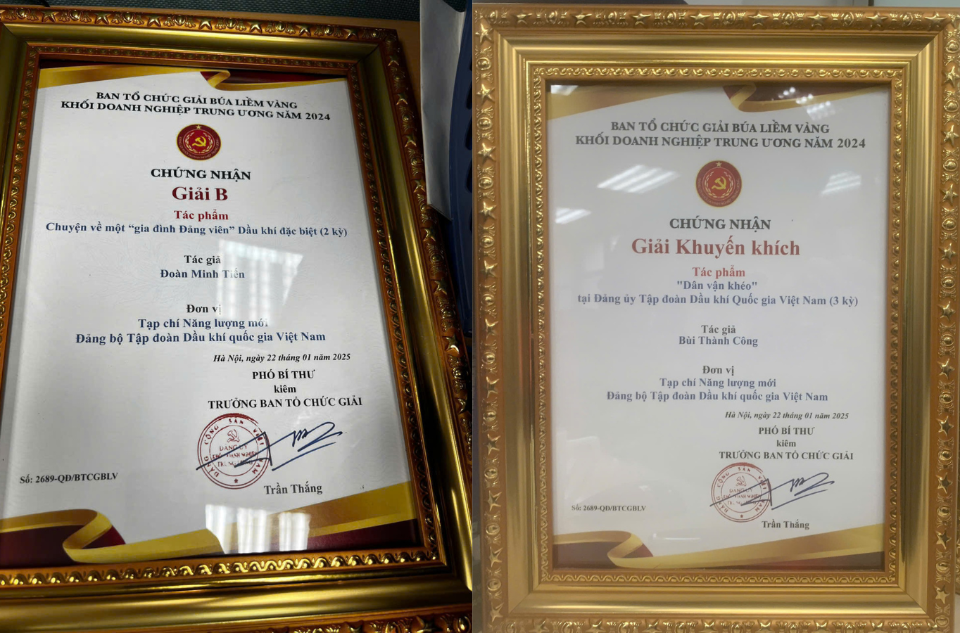 Tạp chí Năng lượng Mới - PetroTimes đạt giải cao tại Giải Búa liềm vàng Khối DNTW năm 2024 Tạp chí Năng lượng Mới - PetroTimes đạt giải cao tại Giải Búa liềm vàng Khối DNTW năm 2024