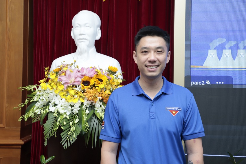 Anh Lưu Hoàng Minh - Ủy viên Ban Thường vụ Đoàn Liên doanh Vietsopetro