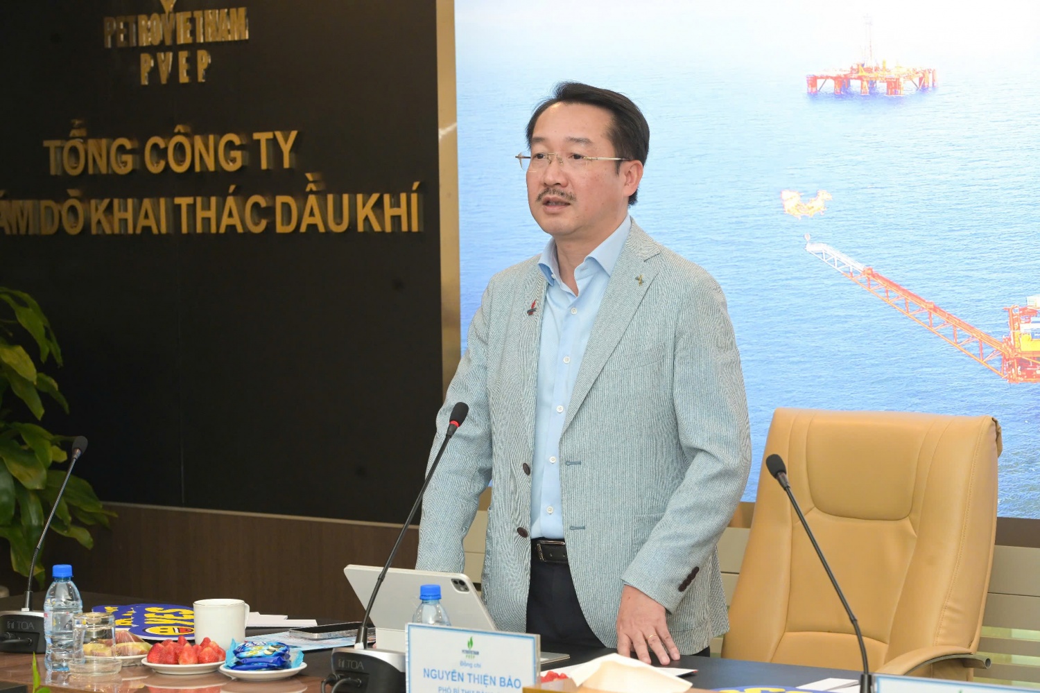 Đồng chí Nguyễn Thiện Bảo đánh giá cao tinh thần trách nhiệm, sự chủ động và khát vọng cống hiến của các ĐVTN