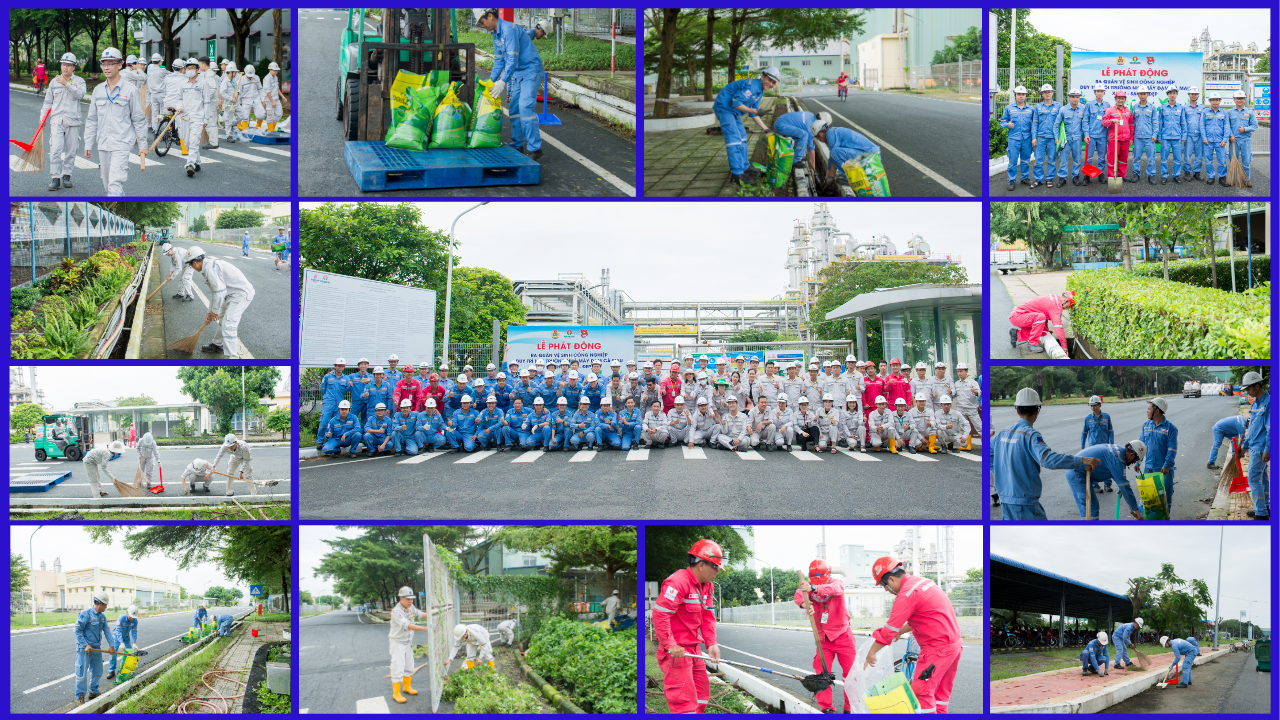 Các hoạt động làm xanh - sạch - đẹp Nhà máy Đạm Cà Mau