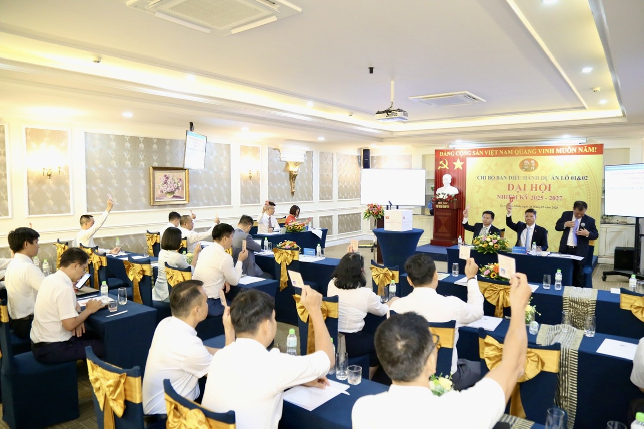Đại hội biểu quyết thông qua các nội dung, báo cáo