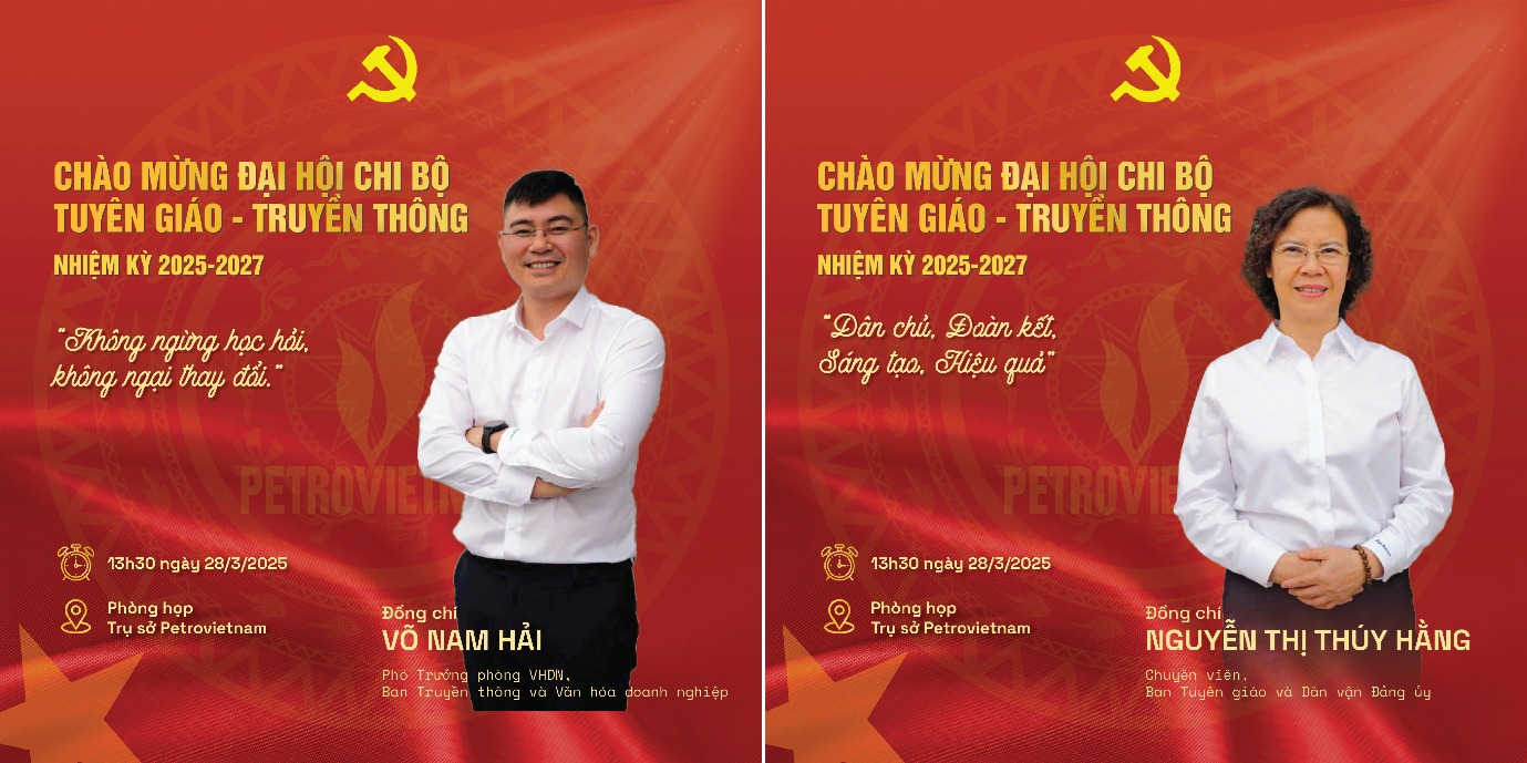 Poster phương châm hành động của các đảng viên.