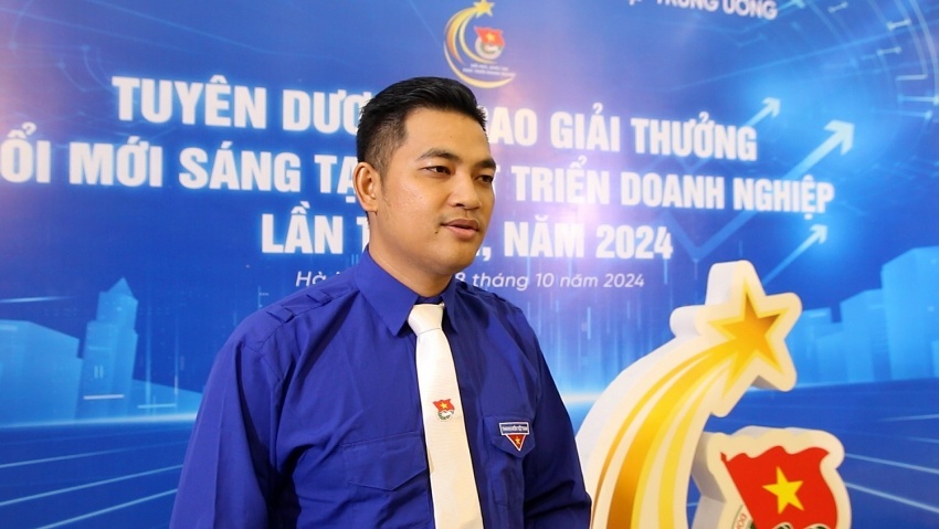 Anh Lê Công Tuấn Anh - Bí thư Đoàn Thanh niên PVEP-POC, Chủ nhiệm công trình “Thi công chế tạo, vận chuyển và lắp đặt biển Dự án Phao CALM mỏ Đại Hùng”