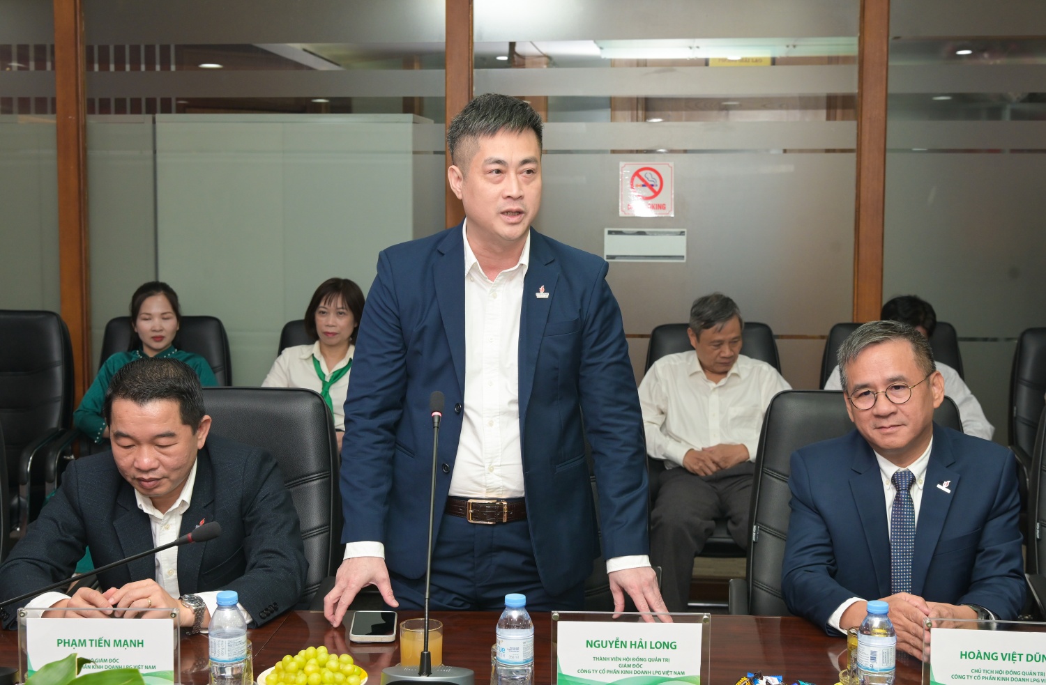 Ông Nguyễn Hải Long, Thành viên HĐQT, Giám đốc PV GAS LPG phát biểu tại Lễ ký kết