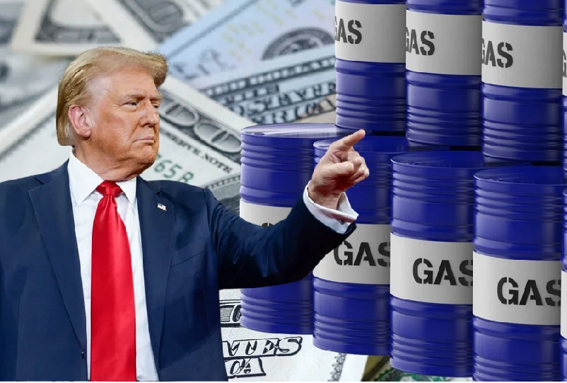 Theo Tổng thống Trump, mức thuế cơ bản 10% áp dụng cho tất cả hàng nhập khẩu vào Mỹ sẽ không áp dụng cho dầu thô, khí đốt và các sản phẩm lọc dầu. Ảnh AFP