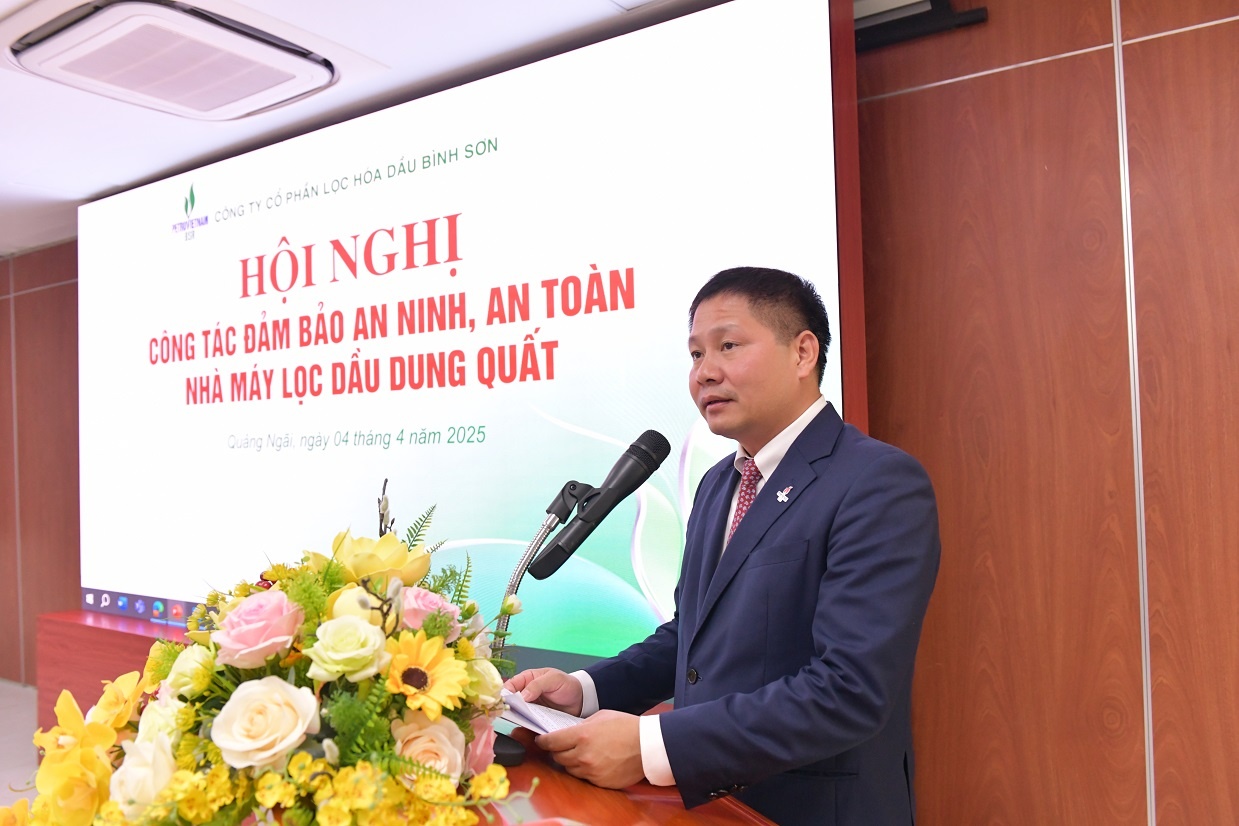 Chủ tịch HĐQT BSR Bùi Ngọc Dương: BSR chủ động phối hợp với các cơ quan chức năng và chính quyền địa phương thực hiện công tác đảm bảo an ninh, trật tự NMLD Dung Quất cả trên đất liền và trên biển