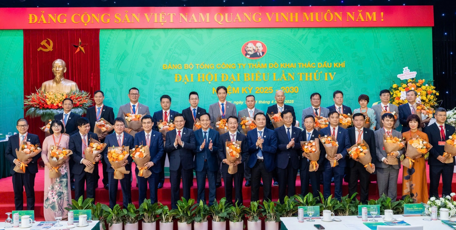 Ban Chấp hành Đảng bộ PVEP khoá IV, nhiệm kỳ 2025-2030 ra mắt Đại hội