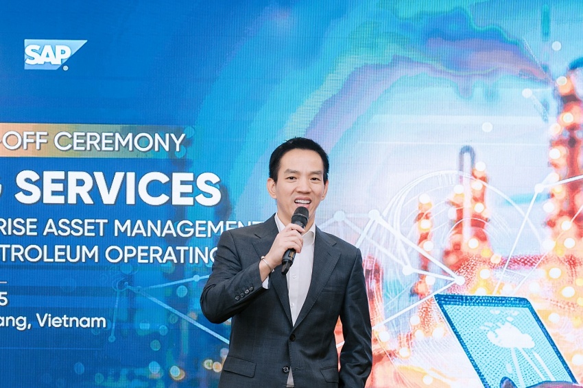 Ông Phạm Xuân Phúc - Tổng Giám đốc PQPOC nhấn mạnh tầm quan trọng của chuyển đổi số trong quản lý tài sản của dự án phát triển mỏ khí Lô B nói riêng và trong công tác điều hành, quản trị của PQPOC nói chung.