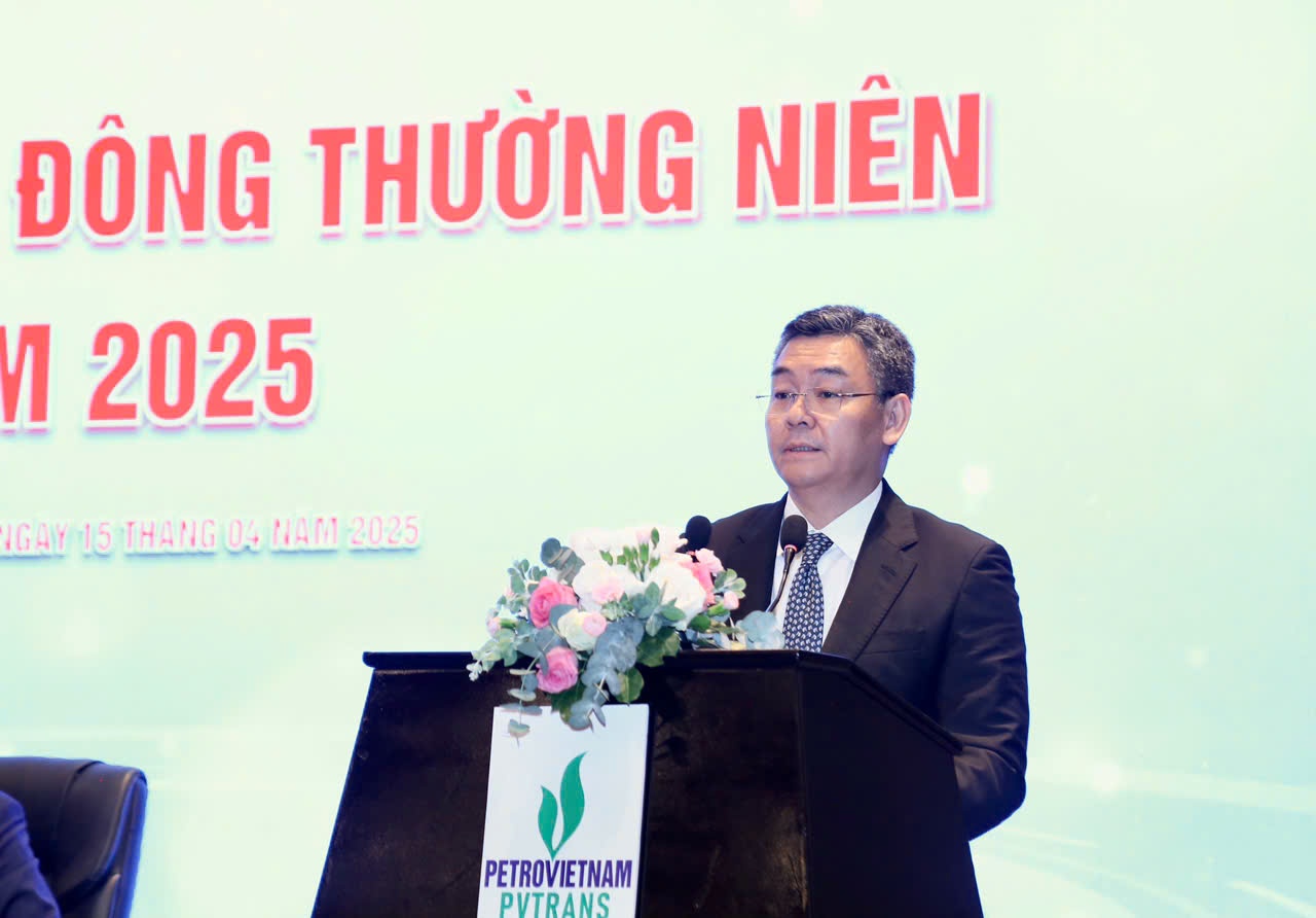 Ông Lê Mạnh Cường, Phó Tổng Giám đốc Petrovietnam nhấn mạnh vai trò chiến lược của PVTrans trong chuỗi cung ứng năng lượng quốc gia.