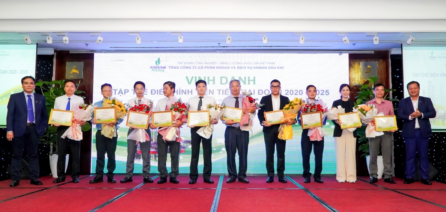 PV Drilling vinh danh 10 tập thể điển hình tiên tiến giai đoạn 2020-2025.