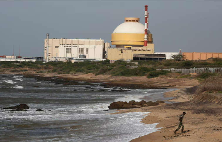 Dự án điện hạt nhân Kudankulam ở tiểu bang Tamil Nadu, miền nam Ấn Độ. Ảnh Reuters