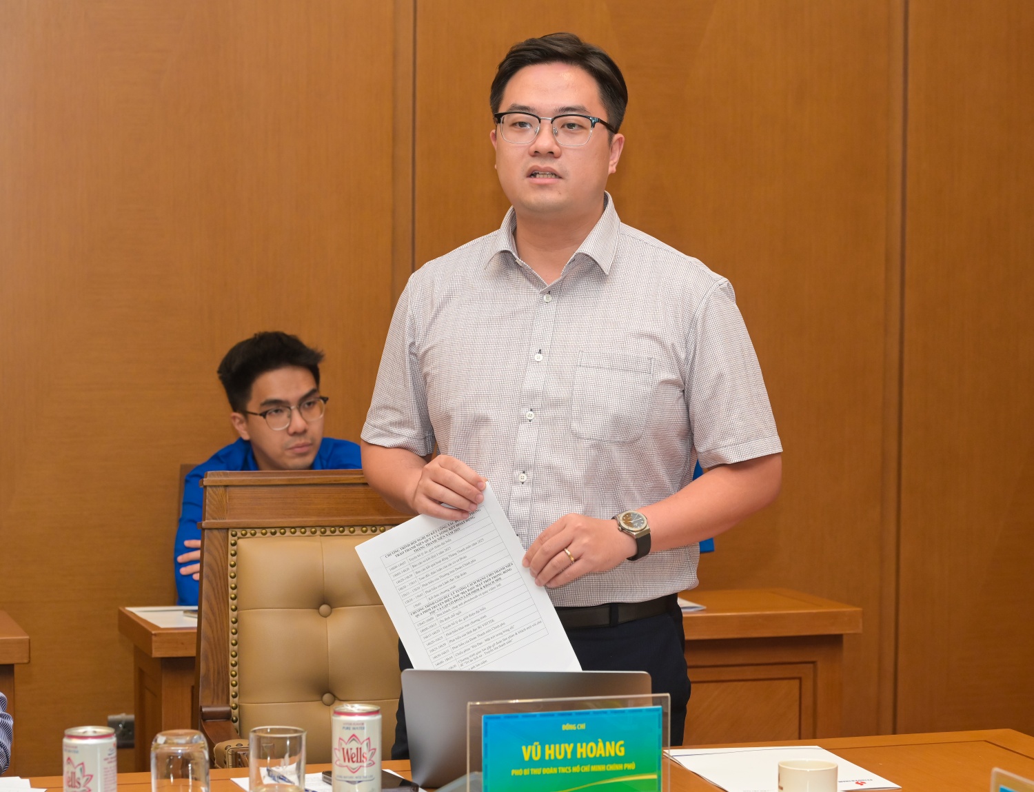 Đồng chí Vũ Huy Hoàng, Phó Bí thư Đoàn Thanh niên Chính phủ ghi nhận và đánh giá cao kết quả hoạt động của Đoàn Thanh niên Petrovietnam trong quý I và Tháng Thanh niên năm 2025.