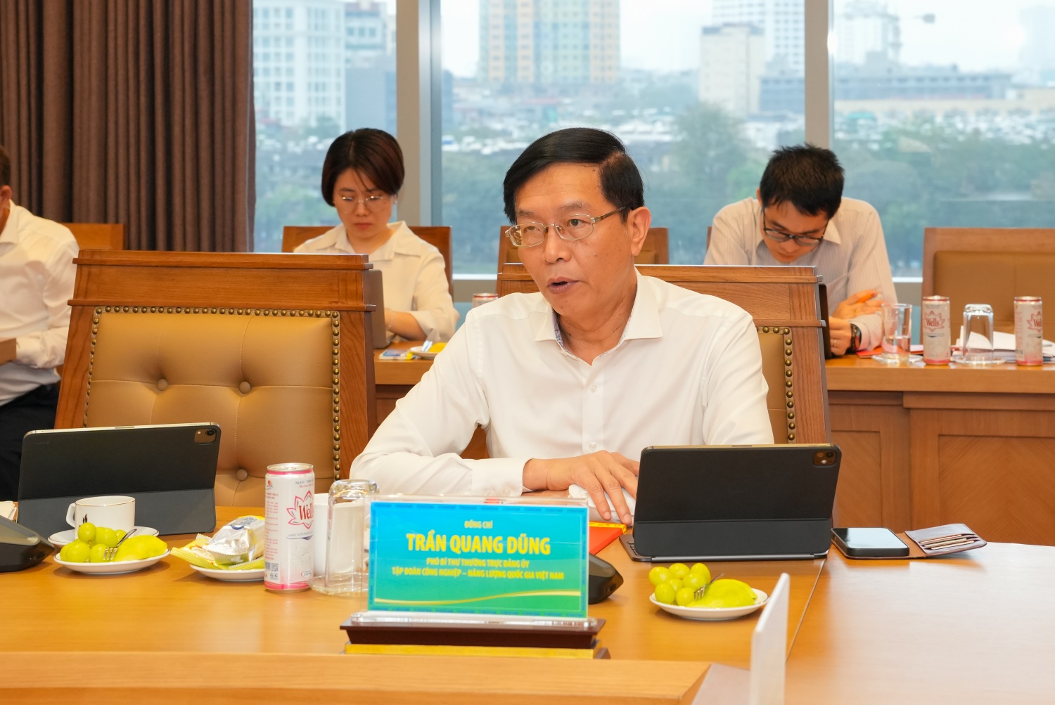 Đồng chí Trần Quang Dũng, Phó Bí thư Thường trực Đảng ủy Petrovietnam lưu ý về công tác tổ chức Đại hội Đảng các cấp