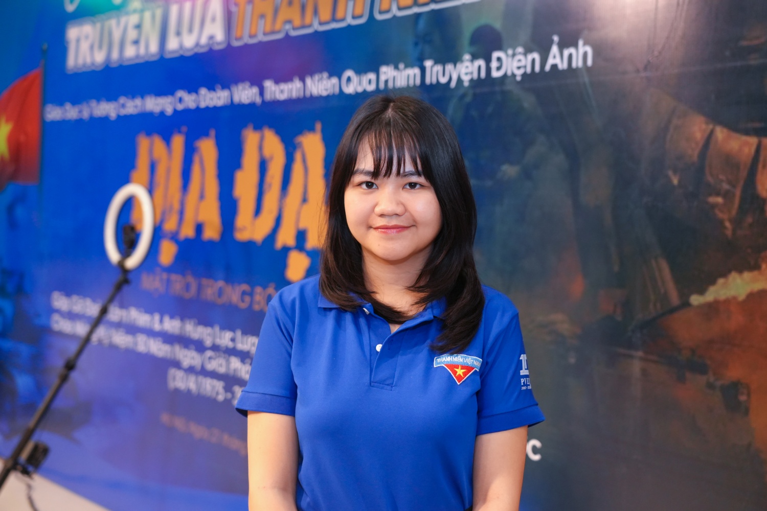 Chị Hoàng Việt Trinh - đoàn viên Chi đoàn Quản trị Nguồn nhân lực, Đoàn Thanh niên PVEP bày tỏ cảm nghĩ