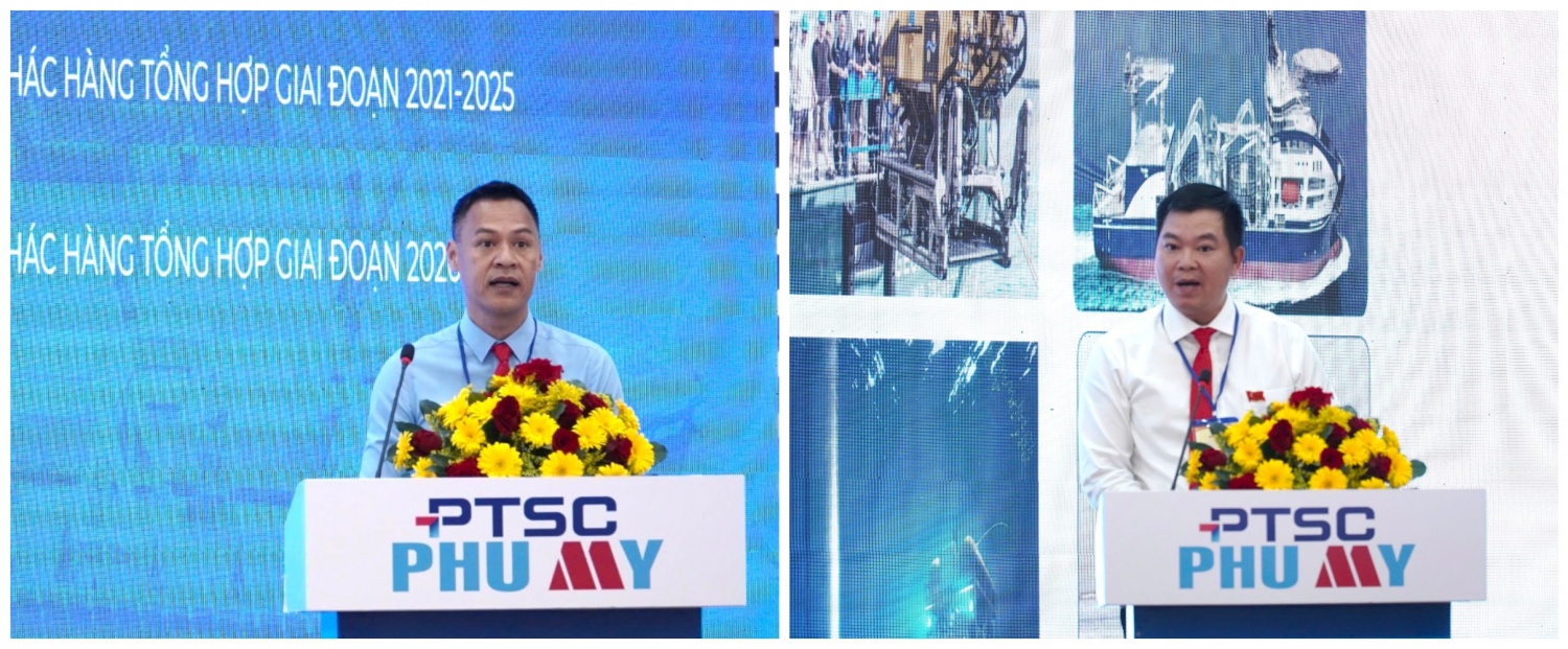 Đại diện Chi bộ Văn phòng 1 và Chi bộ Văn phòng 2 trình bày tham luận tại Đại hội.