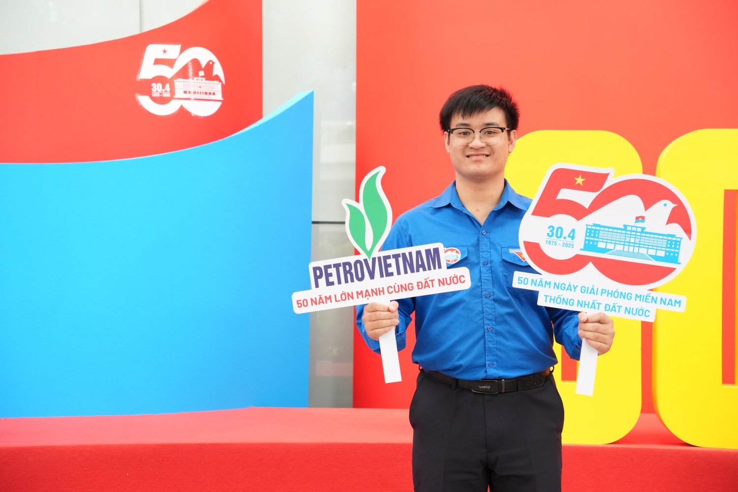 Đoàn viên Phạm Duy Phương, Chi đoàn Khoa học Công nghệ và Chuyển đổi số, Đoàn Thanh niên BMQL&ĐH Petrovietnam chia sẻ tại chương trình