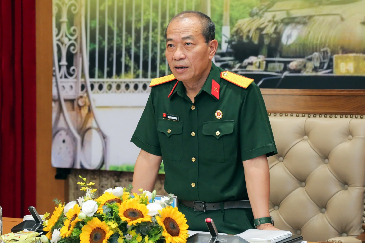 Đồng chí Phạm Quang Dũng, Chủ tịch Hội CCB Petrovietnam ghi nhận và đánh giá cao các kết quả đạt được trong hoạt động của Hội CCB Tập đoàn trong thời gian qua.
