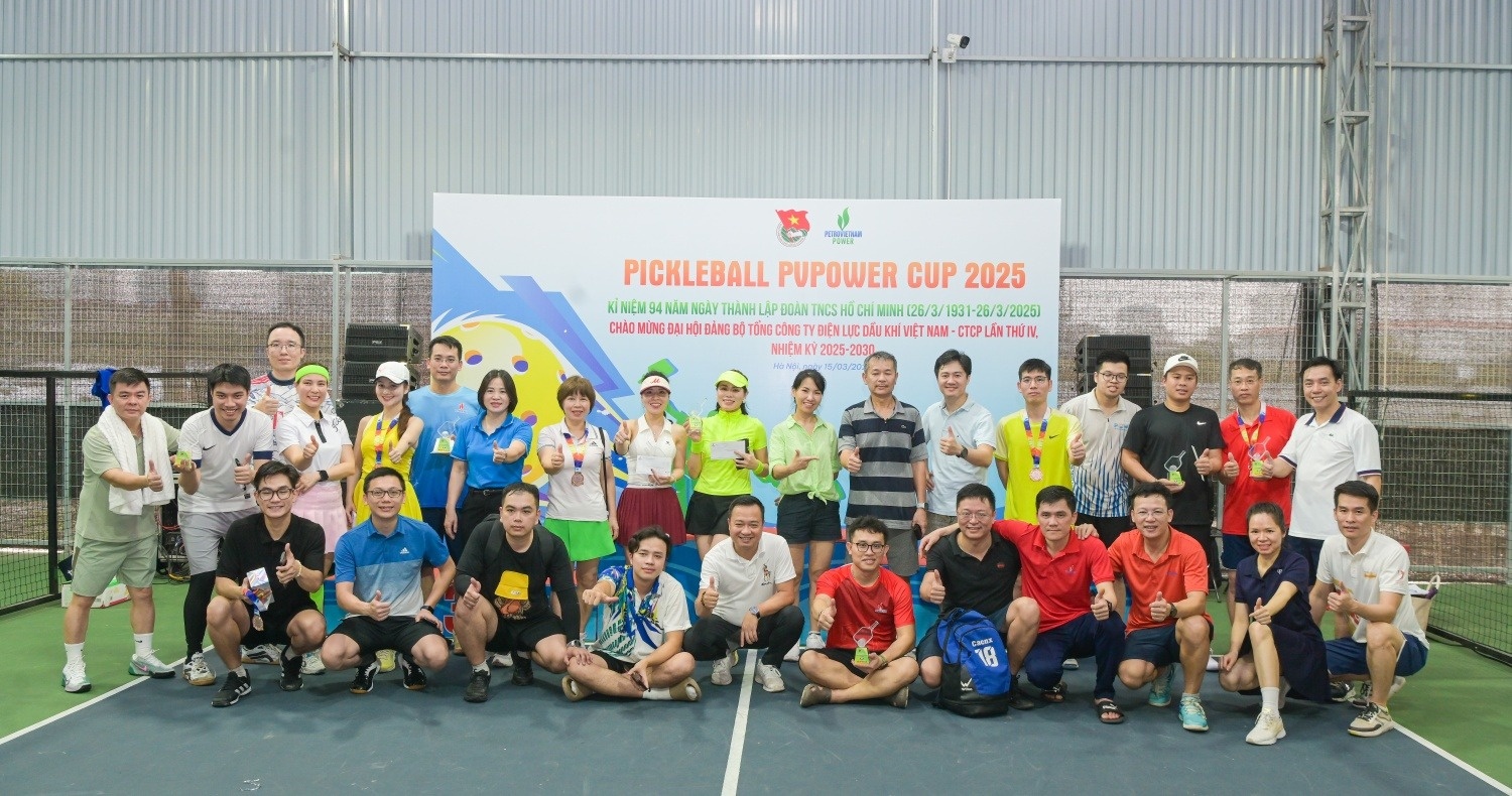 PV Power tổ chức giải Pickleball PV Power Cup 2025 nhằm nâng cao sức khỏe, thể chất người lao động.