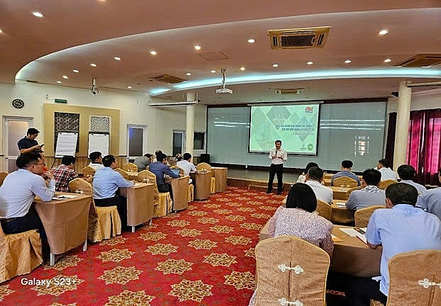 Ông Võ Văn Châu - Phó Phòng Tổ chức nhân sự Vietsovpetro phát biểu khai giảng Lớp 2 ngày 25/2/2025.