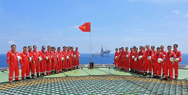 Đại Hùng oilfield. Việt Nam’s stated-owned oil and gas group PetroVietnam on Friday has officially celebrated the first commercial oil flow from the Đại Hùng oilfield Phase 3 project. — Photo PetroVietnam