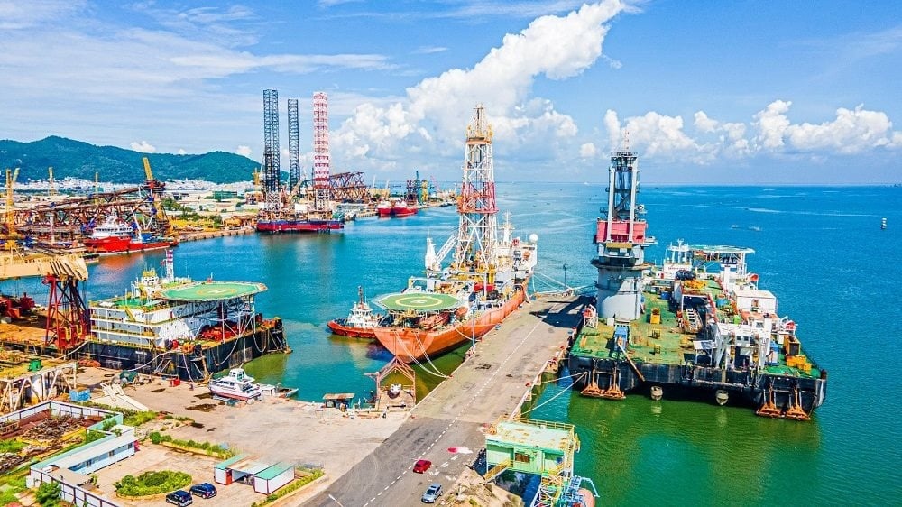 Một góc Cảng Vietsovpetro, TP Vũng Tàu.