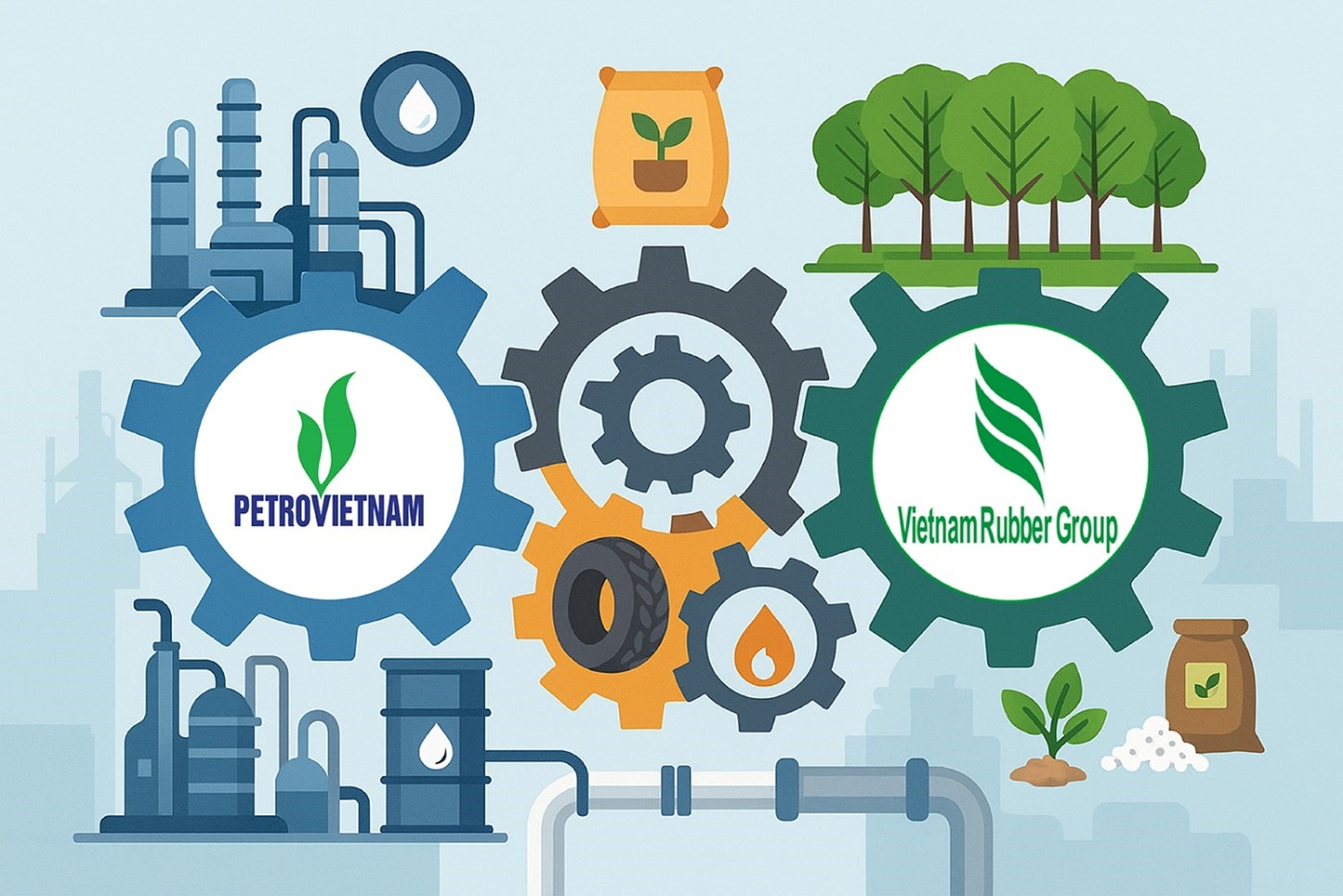Sự hợp tác giữa Petrovietnam và VRG đánh dấu bước tiến chiến lược trong mối quan hệ hợp tác giữa hai doanh nghiệp nòng cốt quốc gia trong lĩnh vực năng lượng và cao su