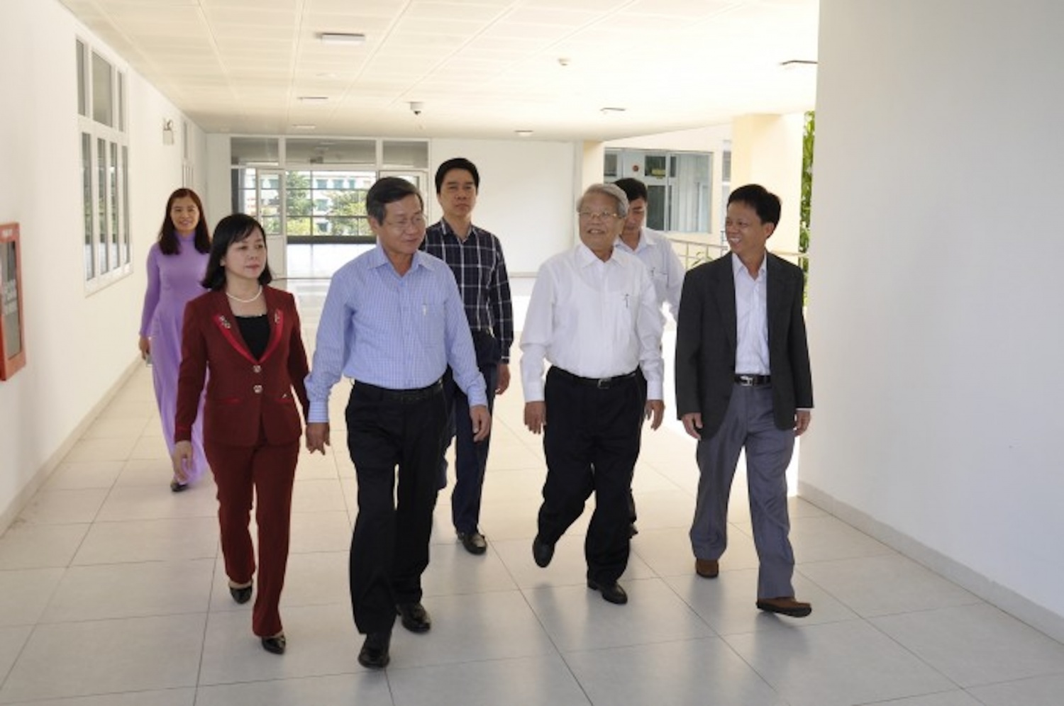 Cố Chủ tịch nước Trần Đức Lương trong một chuyến thăm và làm việc tại BSR