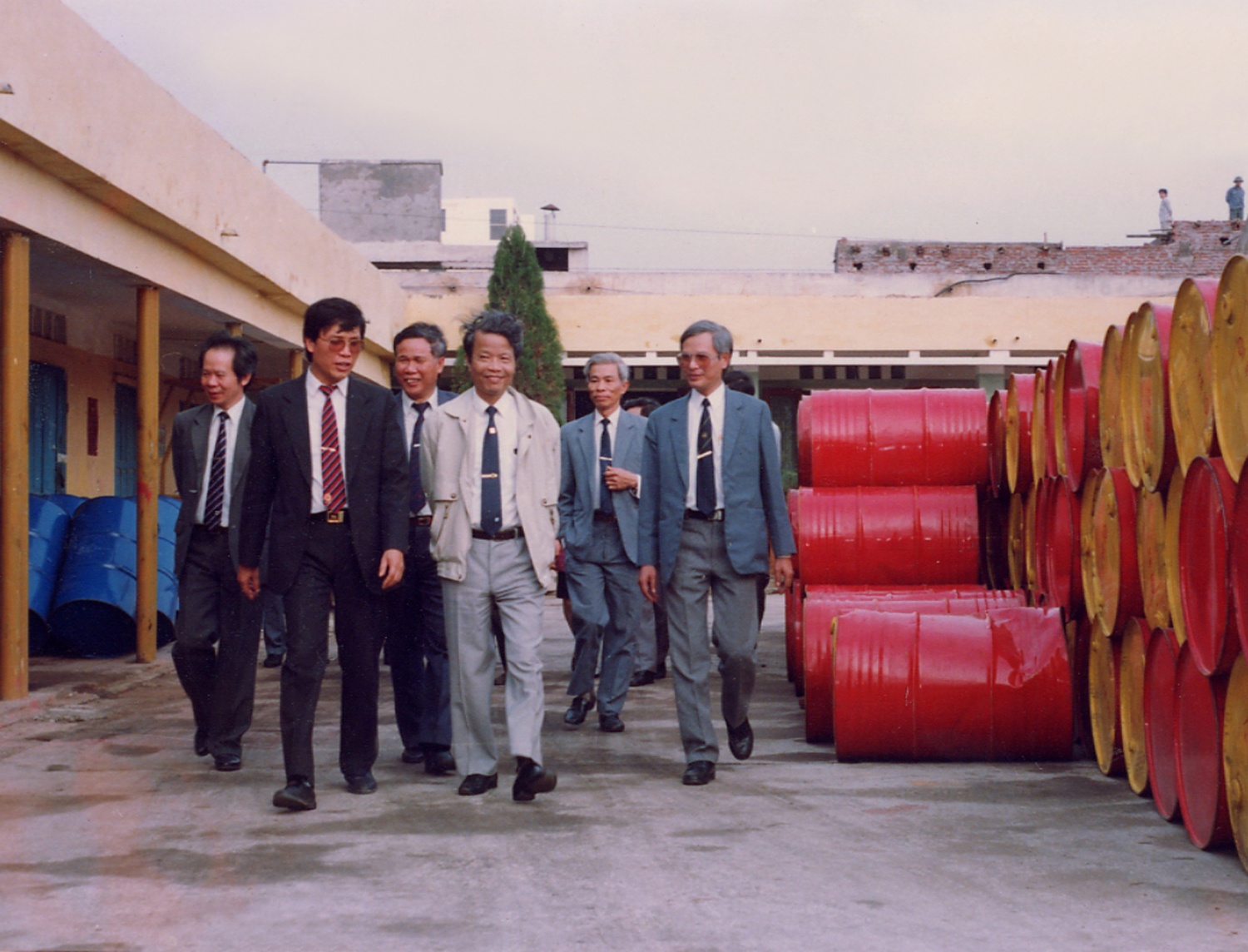 Cố Chủ tịch nước thăm PDC tại Cổ Nhuế năm 1986.