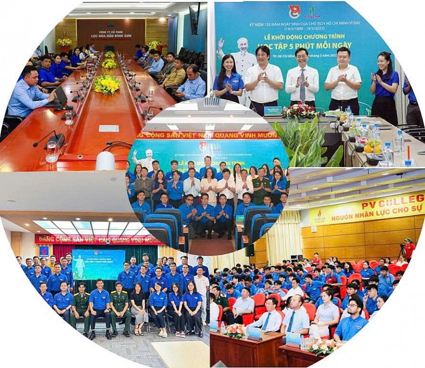PVCollege kích hoạt tài khoản học tập cho phong trào “Học tập 5 phút mỗi ngày” Phong trào “Học tập 5 phút mỗi ngày” nhận được sự quan tâm ủng hộ từ ban lãnh đạo Tập đoàn, các đơn vị và đông đảo đoàn viên thanh niên trong toàn Petrovietnam.
