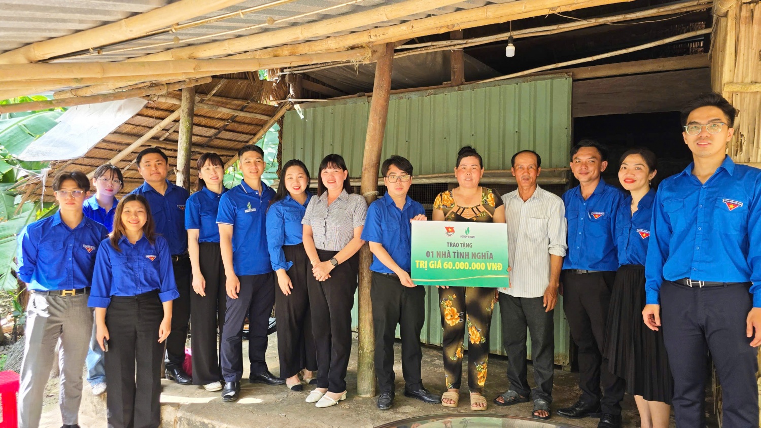 Căn nhà tình nghĩa do Đoàn Thanh niên Petrovietnam hỗ trợ xây dựng, góp phần tạo động lực giúp người dân vươn lên, ổn định cuộc sống.