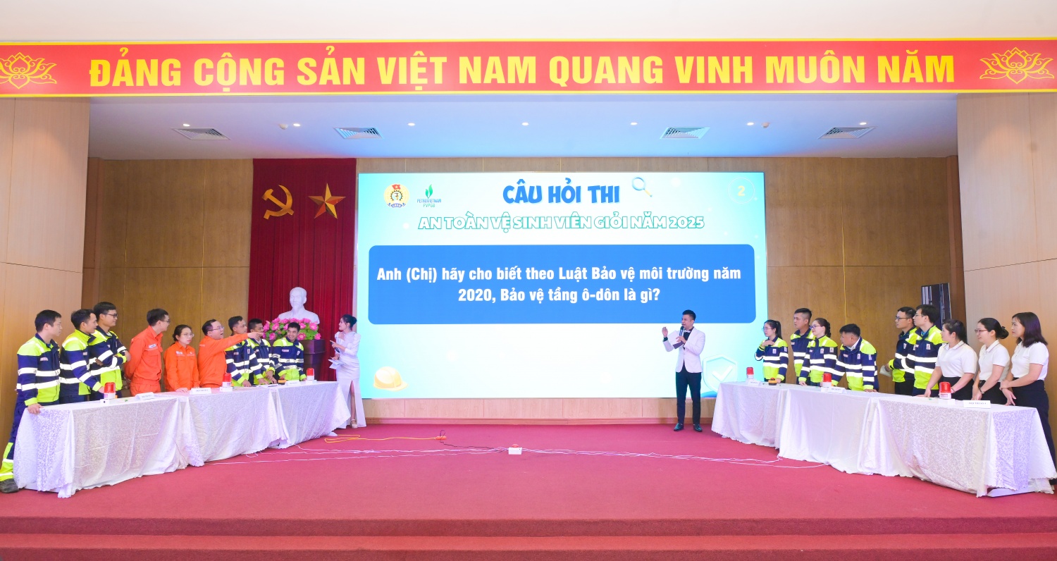 NMNĐ Thái Bình 2 lần đầu tiên tổ chức Hội thi An toàn vệ sinh viên giỏi mở rộng với các khách mời đến từ NMNĐ Thái Bình 1 và NMNĐ Sông Hậu 1.