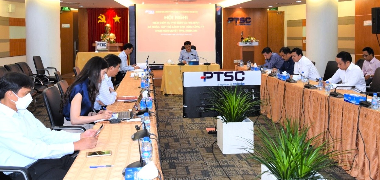 Đảng ủy PTSC tổ chức kiểm điểm tự phê bình và phê bình cá nhân, tập thể lãnh đạo Tổng công ty theo Nghị quyết Trung ương 4, khóa XIII.
