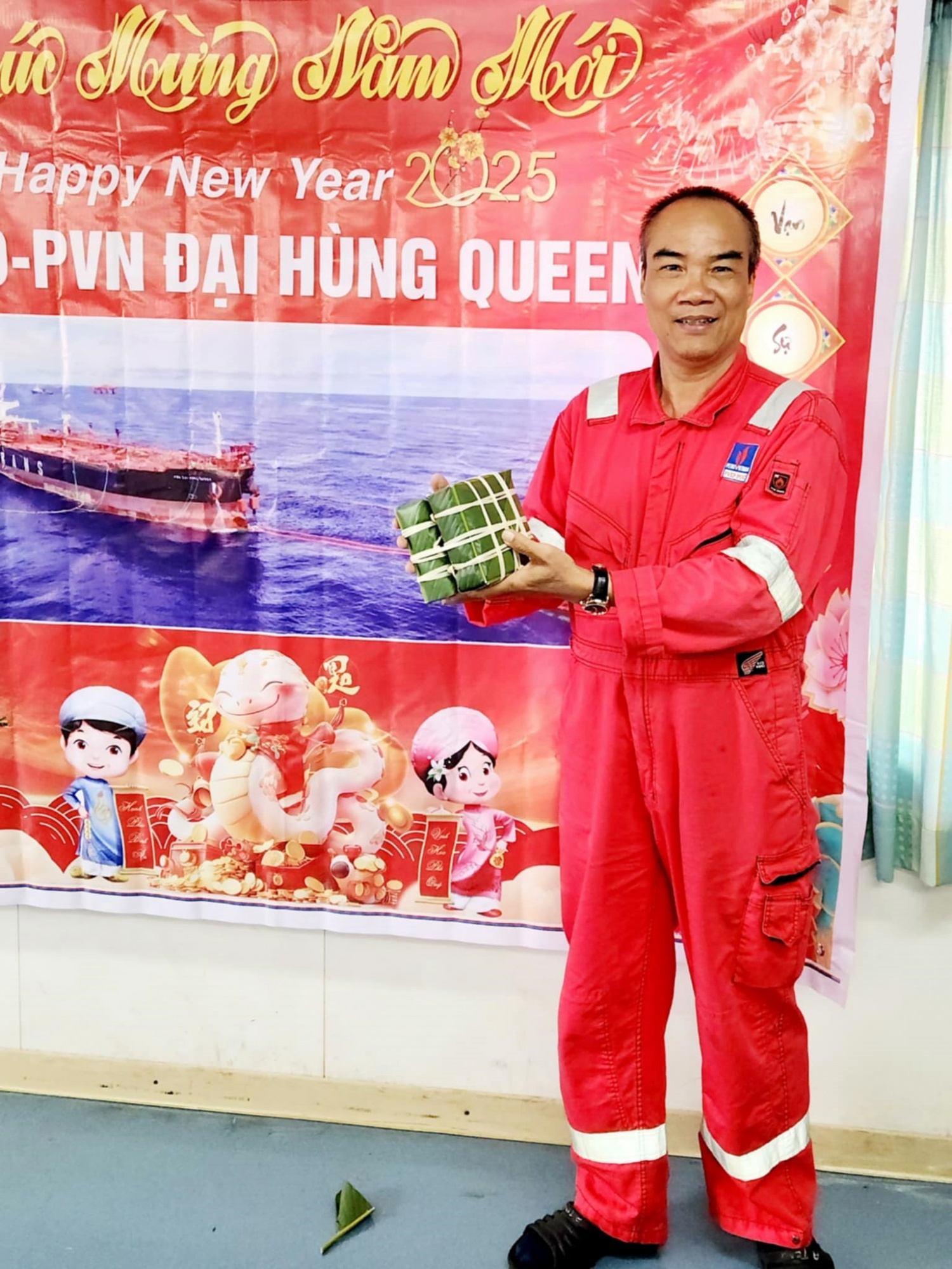 Kỹ sư hàng hải tàu dầu Lê Phúc Tăng.