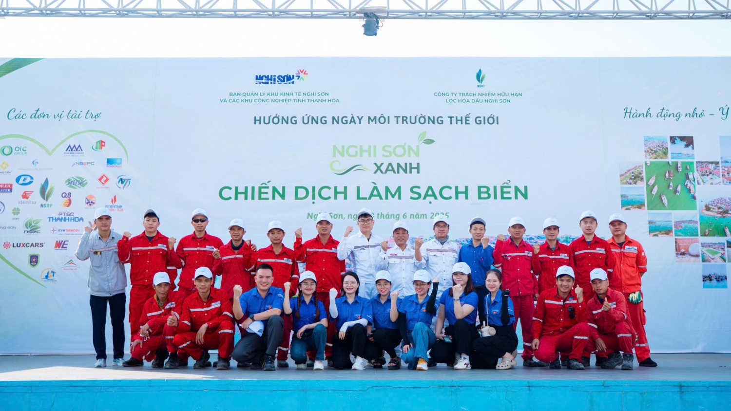 Đoàn viên thanh niên, người lao động PTSC Thanh Hóa tham gia Chiến dịch Làm sạch biển 2025