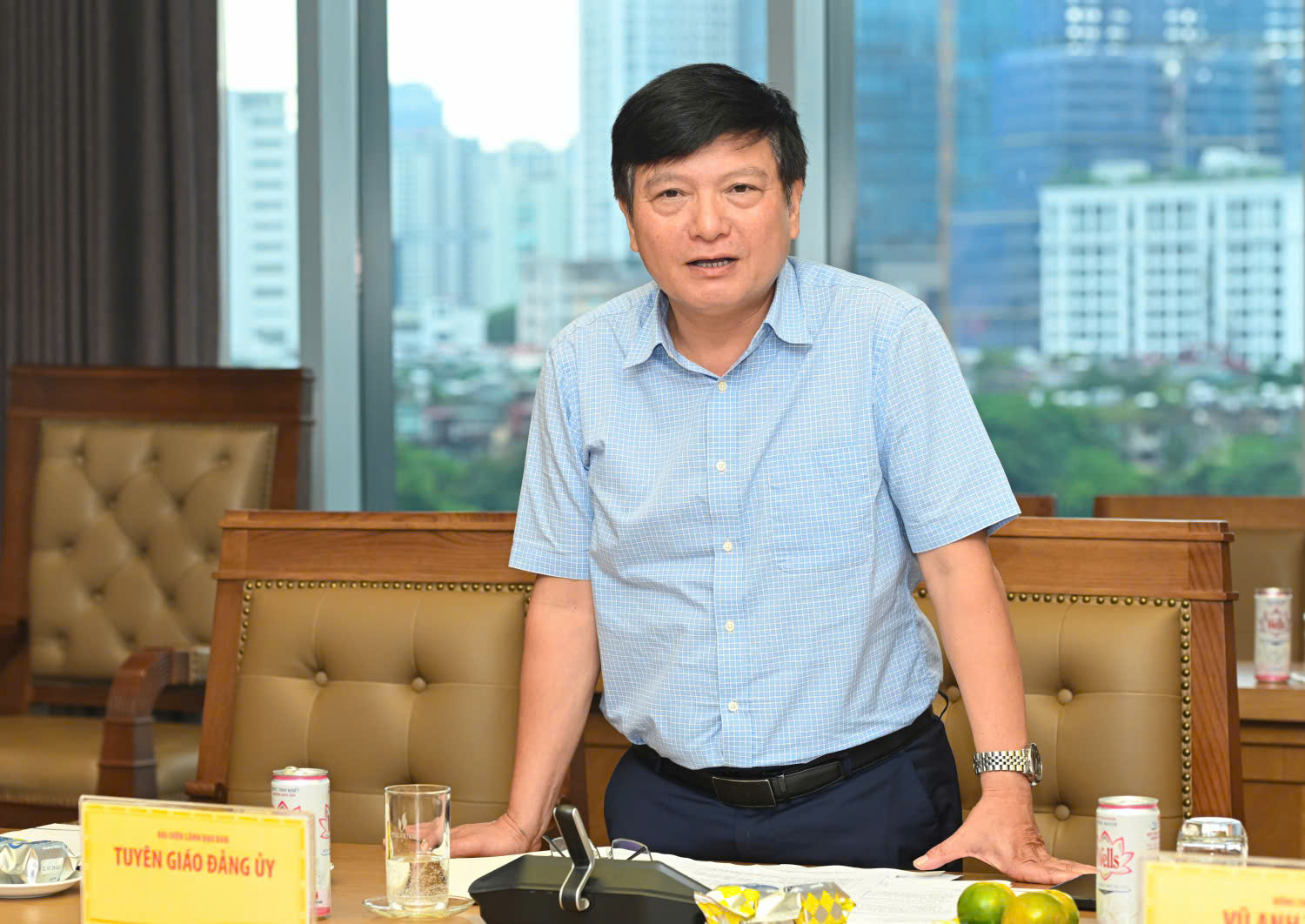 Đồng chí Lê Anh Chiến đánh giá cao tinh thần tham gia tích cực, thẳng thắn, nhiều chiều của các đại biểu, thể hiện vai trò chủ động của tổ chức công đoàn trong hệ thống chính trị Tập đoàn.