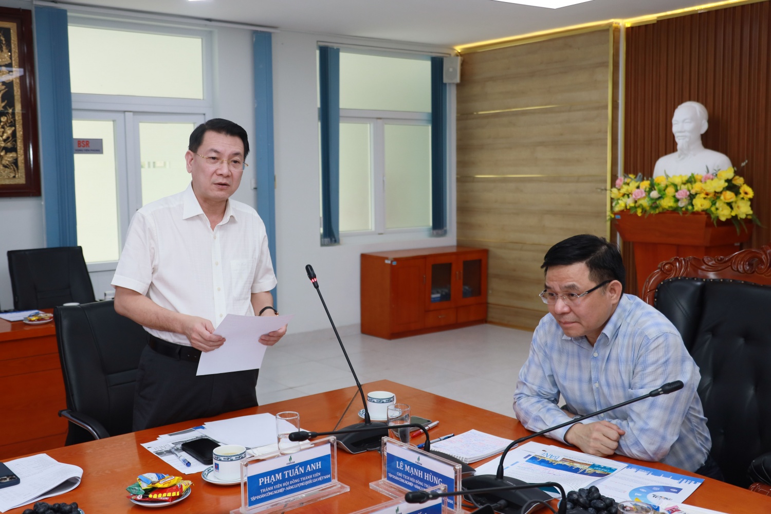Ông Phạm Tuấn Anh - Thành viên HĐTV Petrovietnam đề nghị, BSR cần có các giải pháp chiến lược, đột phá trong hoạt động của đơn vị trong giai đoạn 2026-2030.