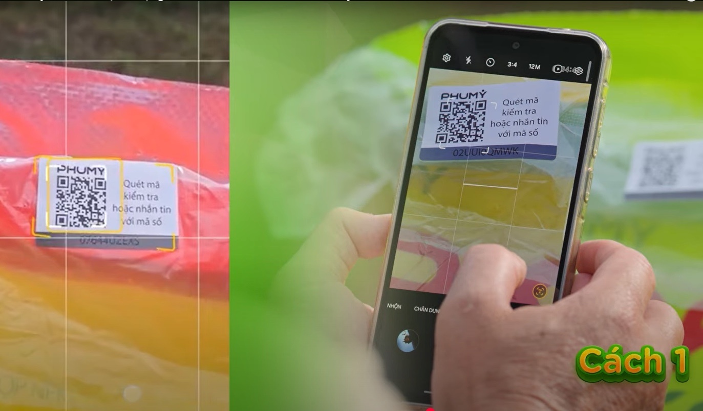 Ứng dụng công nghệ RFID/QR code vào bao bì sản phẩm cho phép người dùng truy xuất thông tin về nguồn gốc và chất lượng phân bón chỉ bằng thao tác quét mã đơn giản.
