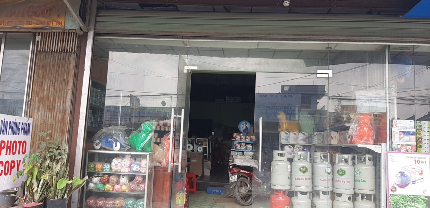 Ảnh chụp cửa hàng nơi trưng bày gas