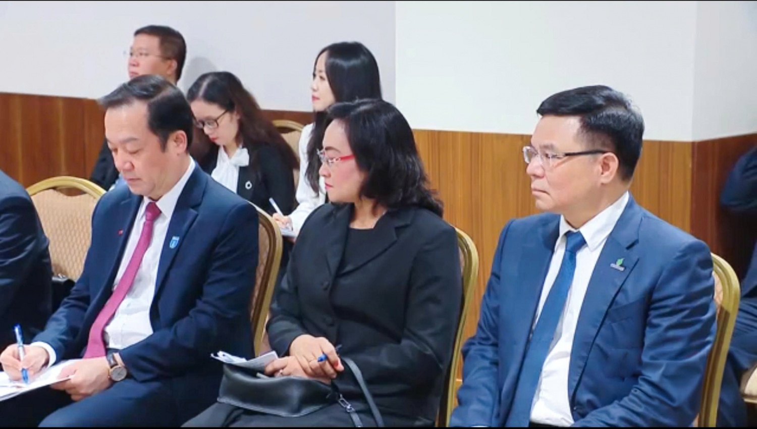 Chủ tịch HĐTV Petrovietnam Lê Mạnh Hùng cùng dự buổi tiếp của Thủ tướng Chính phủ với các doanh nghiệp Brazil