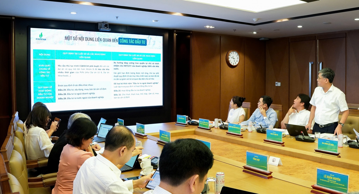 Tập đoàn rà soát, đánh giá tác động những quy định mới của Luật 68 đối với hoạt động sản xuất kinh doanh